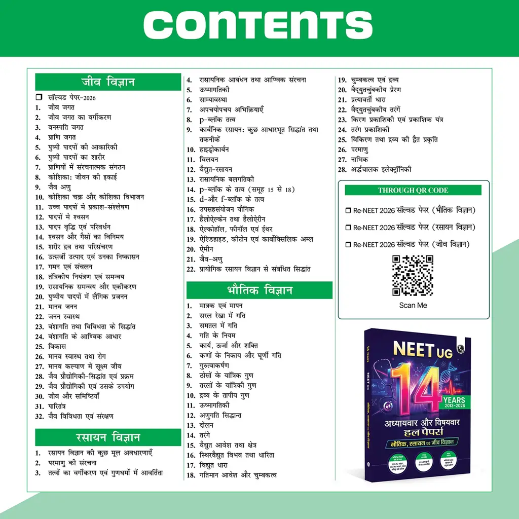 NEET 14 Years PYQs (2026–2013) Chapterwise & Topicwise Solved Papers – Hindi Edition thumbnail 4