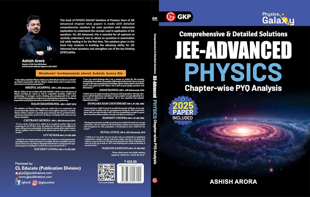 Physics Galaxy JEE Advanced Physics 2026 by Ashish Arora - Chapter-Wise PYQs with Detailed Solutions thumbnail 2