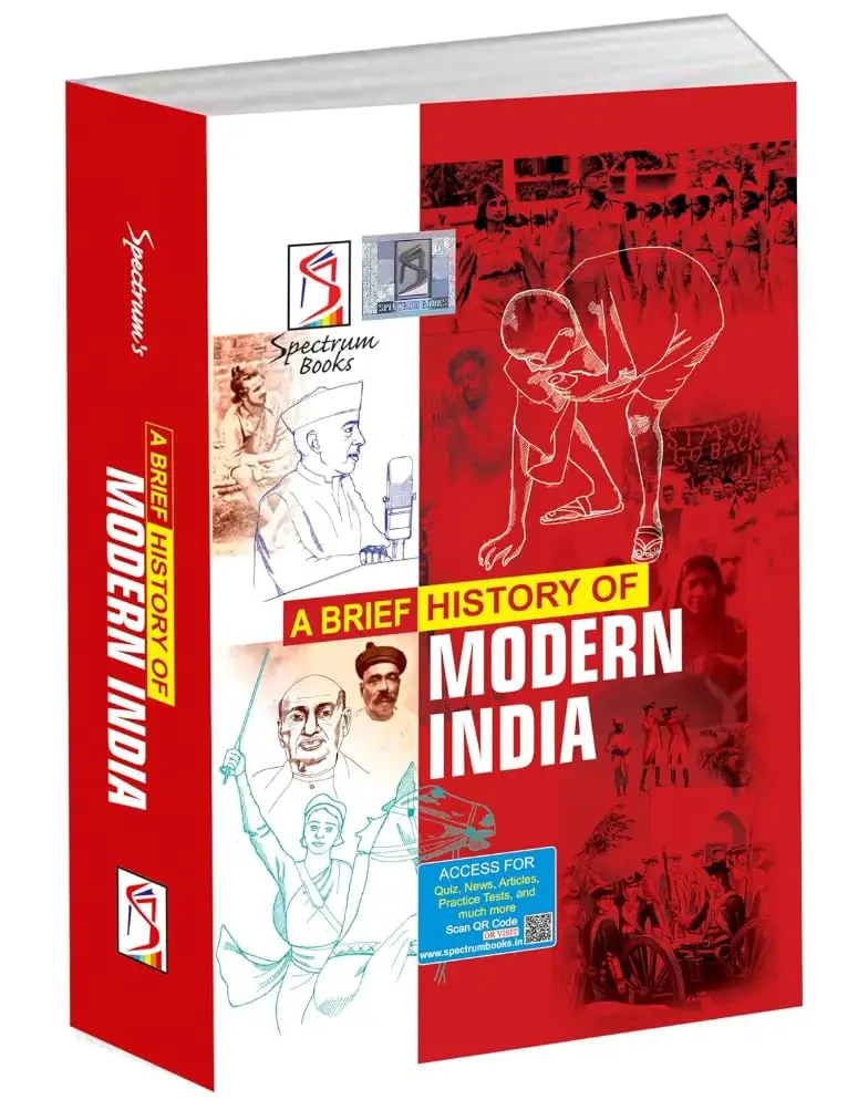 Spectrum Books A Brief History of Modern India, Latest 2026 Edition, for UPSC and Competitive Exams - Cover Image